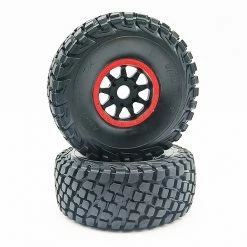 FTX DR8 Wheel And Tyre Set (2) - Red