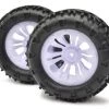 FTX Carnage Mounted Wheels/Tyres - White (2)