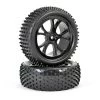 FTX Front Buggy Wheel And Tyre Set Black - Vantage
