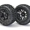 FTX Carnage Mounted Wheels/Tyres - Black (2)