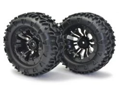 FTX Carnage Mounted Wheels/Tyres - Black (2)