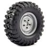 FTX Outback Premounted Steel Look Lug/tyre (2) Grey