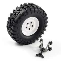 FTX Outback Spare Tyre Mount Tyre/steel LUG Wheel White