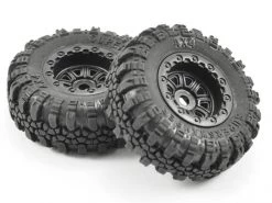 FTX Outback Mini Swamper Tyre And Wheel Set - Black (4) -FTX RC Sales Store ftx8859bk 2
