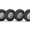 FTX Outback Mini Swamper Tyre And Wheel Set - Grey (4)