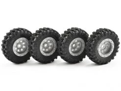 FTX Outback Mini Swamper Tyre And Wheel Set - Grey (4)