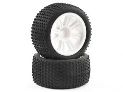 FTX Comet Truggy Rear Wheels And Tyres (2) - White