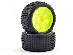 FTX Comet Truggy Front Wheels And Tyres (2) - Yellow